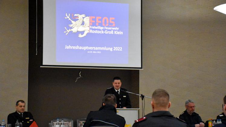 Wehrführer Thomas Ebeling blickte auf der Jahreshauptversammlung der Freiwilligen Feuerwehr auf das 2022 zurück. 