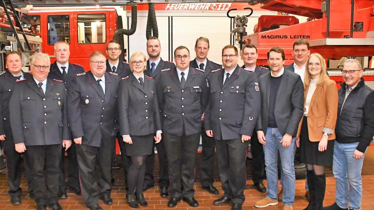 Nortrup, Jahreshauptversammlung der Freiwilligen Feuerwehr Nortrup 2023; Nortrup, 03.03.2023; Foto: Björn Thienenkamp