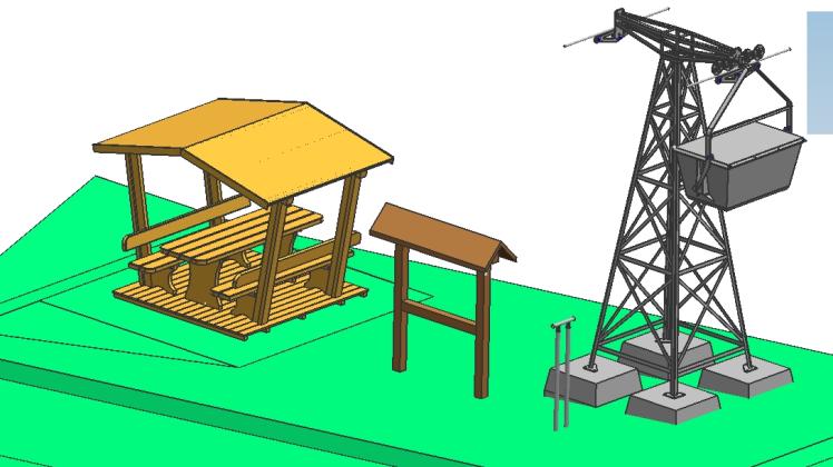So plant der Heimatverein Hagen den Platz am Borgberg zur Erinnerung an die ehemalige Seilbahn.