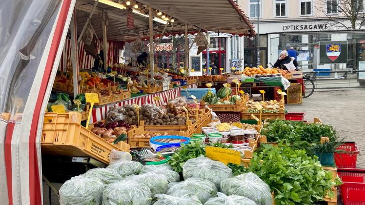 Markt Rostock Gemüsepreise Doberaner Platz