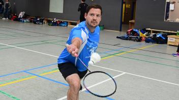 vFoto Rolf Tobis25.09.2022, Badminton: Niedersachsen-Bremen-Liga 2022/23Delmenhorster FC Badminton 1Fabian Brandt