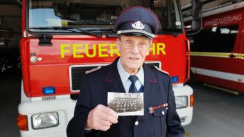 Ewald Rathsack ist seit 70 Jahren in der Freiwilligen Feuerwehr Neustadt-Glewe