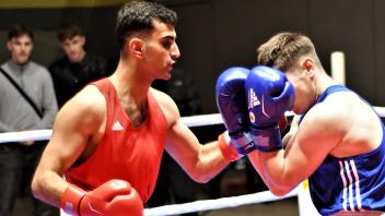 Judi Hussein, Boxer des JC Bushido Delmenhorst, November 2022Kampftag des TV Jahn Delmenhorst, Foto: Richard Schmid