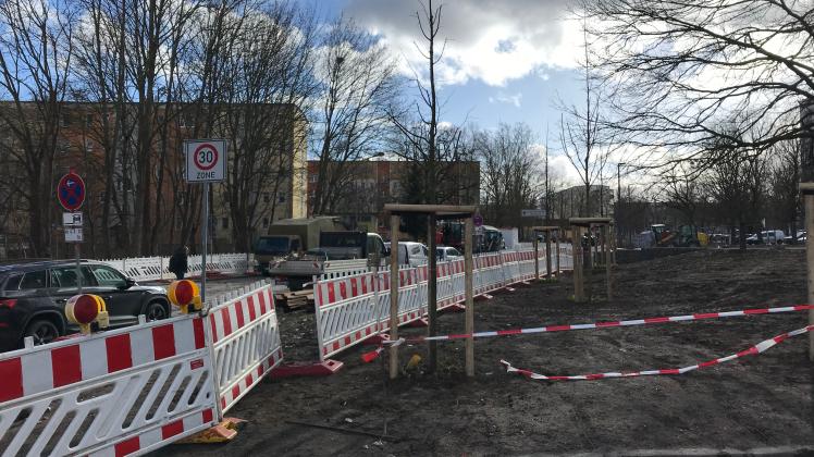 Seit Montag ist die Ziolkowskistraße teilweise voll gesperrt.