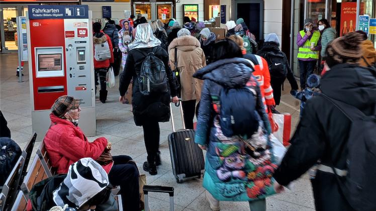 Der erste deutsche Halt für die Züge mit ukrainischen Flüchtlingen war Frankfurt/Oder.