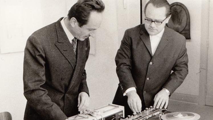  Giuseppe Giorgio Englert und Hans-Joachim Hespos im Haus Coburg, 10. Dezember 1969 