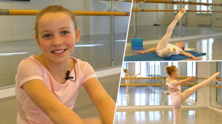 So hart trainiert das erst 9-Jährige Ballett-Talent Louise Sitzwohl