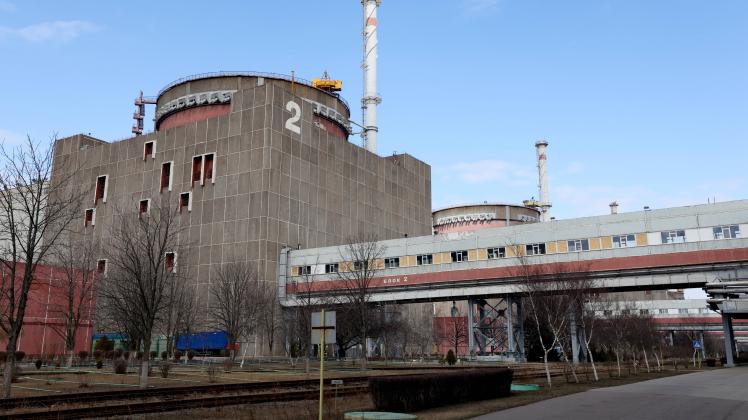 RUSSIA, ENERGODAR - MARCH 3, 2023: A view of the Zaporizhzhya Nuclear Power Station in the city of Energodar. Sergei Mal