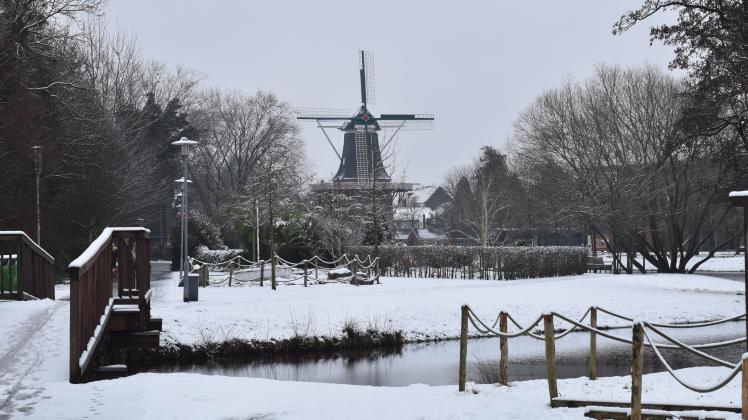 Am Freitagmorgen zeigte sich Papenburg noch einmal in weiß. 