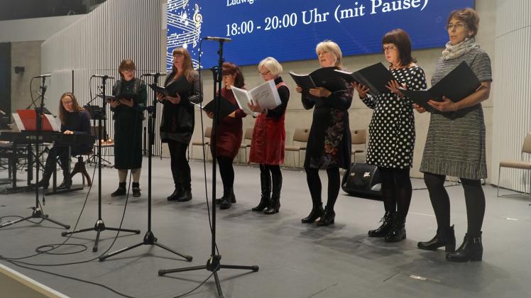 Chor „Herzensschöne“ beim Konzert unter der Leitung von Doreen Dreyer v. Berg.