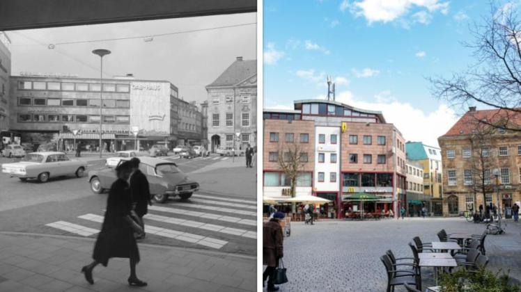 Nikolaiort mit Blick zur Herrenteichstraße Osnabrück 1960er-Jahre 2013