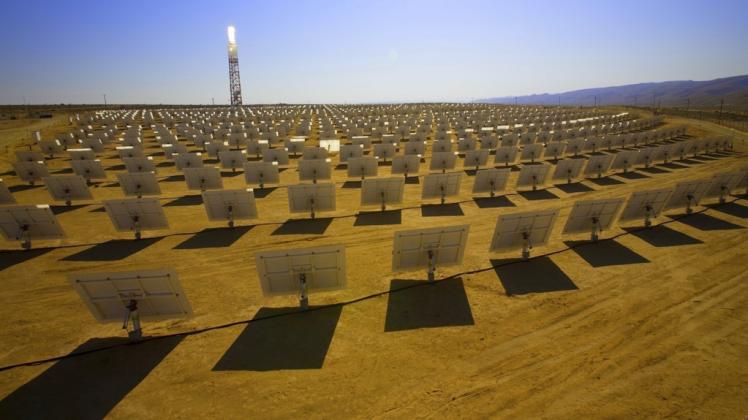 In den Wüsten wird besonders viel Sonnenenergie produziert. Diese wollte Desertec nutzen. Hier ein Solarkraftwerk in der Sahara.