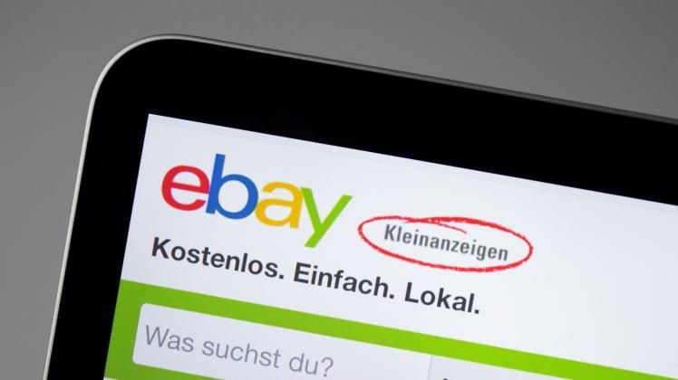 Display zeigt Suchfeld von Ebay-Kleinanzeigen an