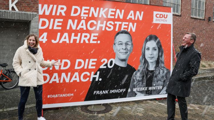 CDU Bremen präsentiert Plakat-Kampagne für Bürgerschaftswahl
