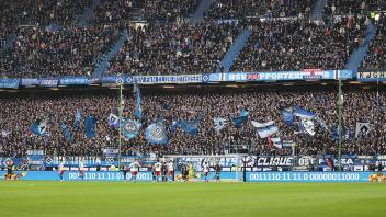 HSV Fankurve Fussball, Herren, Saison 2022/2023, 2.BL, Volksparkstadion, Hamburger SV gegen 1.FC Nuernberg DFL REGULATIO