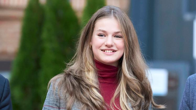 15-12-2022 Madrid Princess Leonor during a meeting with young volunteers and participants in Red Cross programs at the