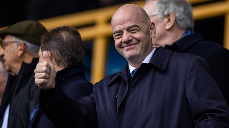 Gianni Infantino file photo File photo dated 04-03-2023 of Gianni Infantino in the Director s box at The Den. An investi