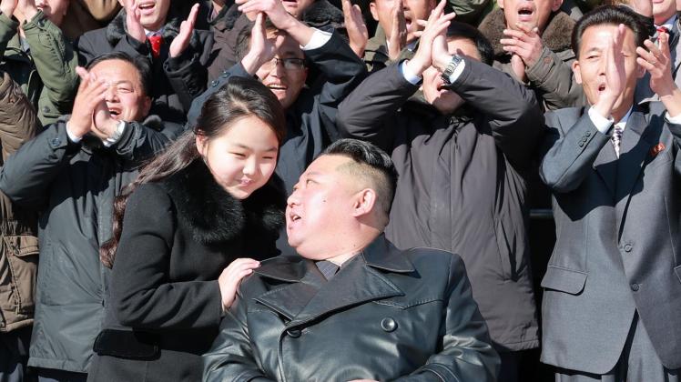 Kim Jong Un und seine Tochter