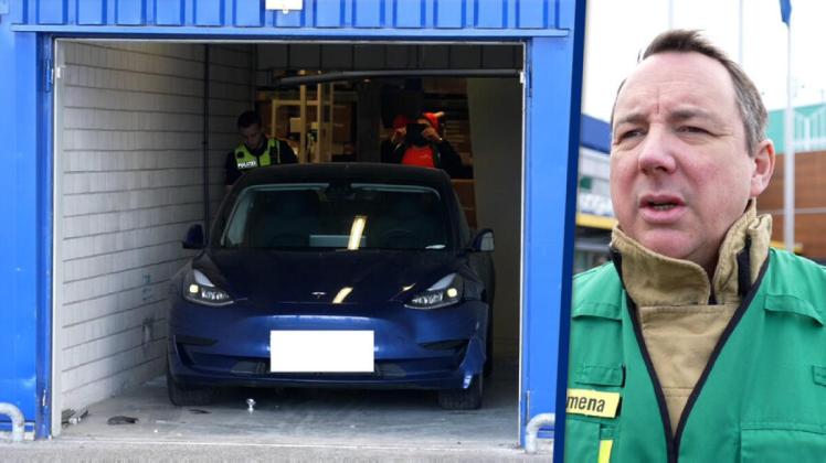 Delmenhorster Ehepaar fährt in Kassenbereich von IKEA in Stuhr