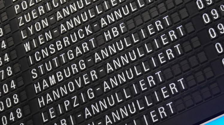 Flugverspätungen und Ausfälle