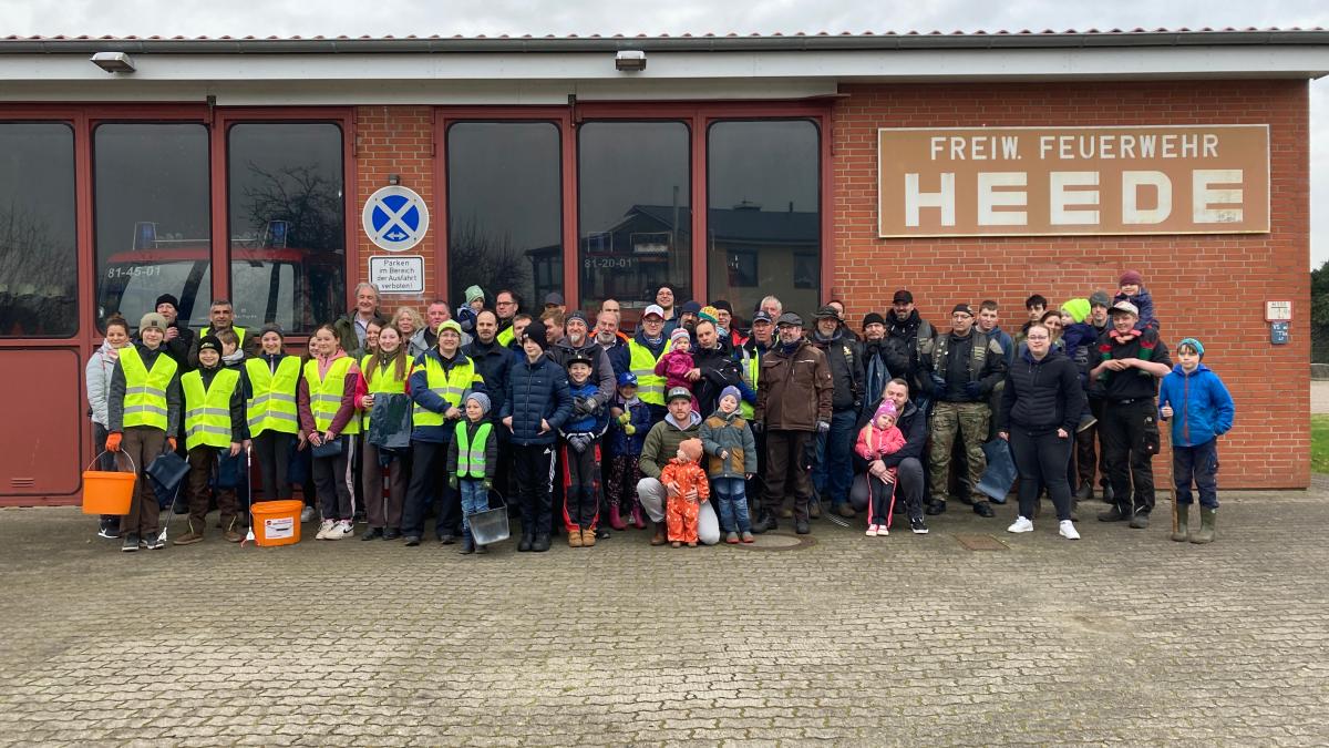 Aktion sauberes SchleswigHolstein Frühjahrsputz in Heede SHZ