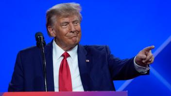 News: CPAC 2023 Mar 4, 2023; National Harbor, MD, USA; Former President Donald J. Trump speaks at the Conservative Polit