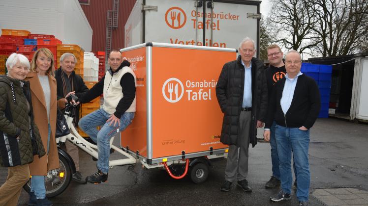 Die Cramer-Stiftung unterstützt die Osnabrücker Tafel mit 13.000 Euro für ein Lastenrad.