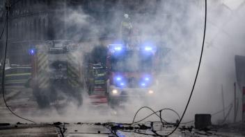 Explosion einer Gasleitung in Dresden