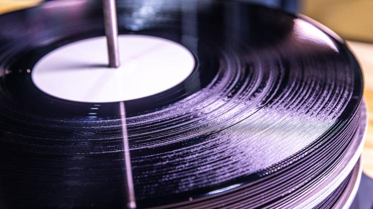Frisch gepresste Schallplatten