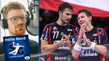 Beide verlassen am Ende der Saison die SG Flensburg-Handewitt: Die befreundeten norwegischen Handballer Magnus Röd und Göran Sögard. Vorher sind sie live zu Gast bei Jannik Schappert im „Hölle Nord“-Podcast.