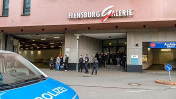 Polizeieinsatz in der Flensburg Galerie