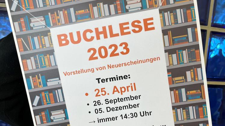 Die Buchlese 2023 der Stadtbibliothek Schwerin startet am 25. April.
