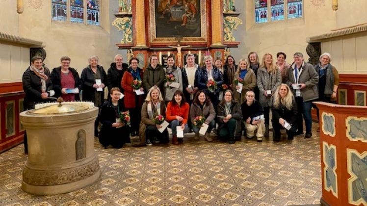 Mehrere Jubilare der 21 Einrichtungen im Kirchenkreis Bramsche wurden bei einem Segnungsgottesdienst in Bramsche geehrt