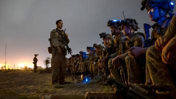 Afghanistan, Die letzten amerikanischen Soldaten verlassen Kabul  STYLELOCATIONThe last U.S. Army 82nd Airborne Divisio
