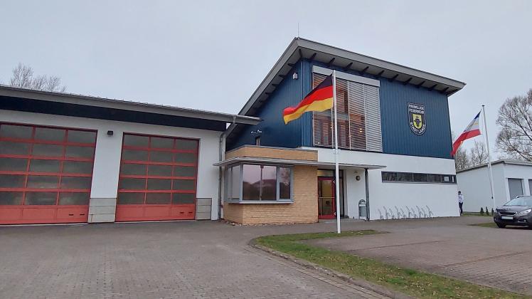 Die Feuerwehr in Laage.