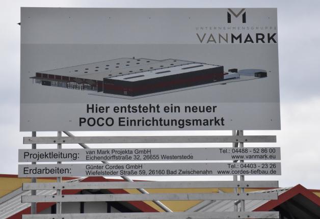 Neubau an künftiger PocoImmobilie in Delmenhorst nimmt Formen an