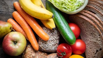 Gemüse, Obst und Brot