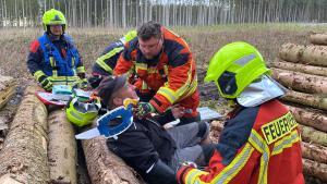 Erstmals in seinem Leben war Gerald Langpap in die Rolle eines Verletzten geschlüpft.