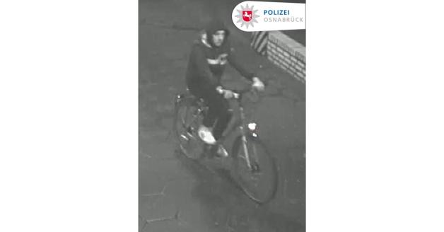 Der Tatverdächtige war auf einem Fahrrad unterwegs. 