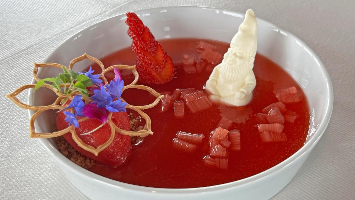 Rezept: Rhabarbersüppchen mit Erdbeer-Sorbet, Panne bei Michelin | SVZ