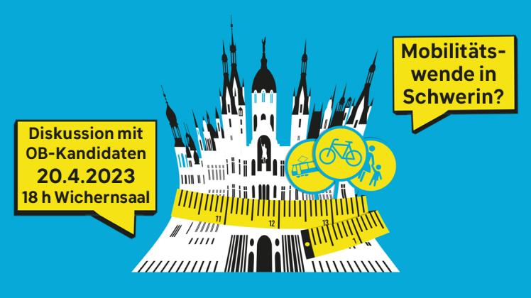 Die Bürgerinitiative „Radentscheid Schwerin“ hat die OB-Kandidaten zu einer Podiumsdiskussion geladen. Es geht um die  Zukunft der Mobilität in Schwerin.
