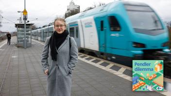 Xenia Schwenk pendelt jeden Tag nach Osnabrück: Hier geht sie die letzten Schritte zu Fuß.