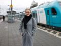Xenia Schwenk pendelt jeden Tag nach Osnabrück: Hier geht sie die letzten Schritte zu Fuß.