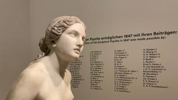 Das Mädchen aus Marmor: Carl Steinhäusers Skulptur „Psyche“ von 1846 wurde ein Jahr später für den Kunstverein in Bremen aus Spendengeldern angekauft. 
