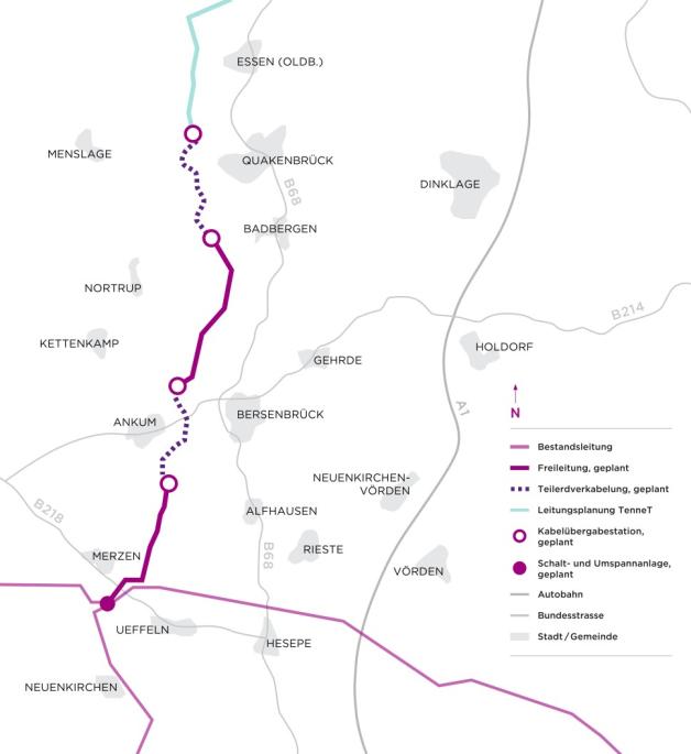 380kVStromtrasse durch Osnabrücker Nordkreis darf gebaut werden NOZ