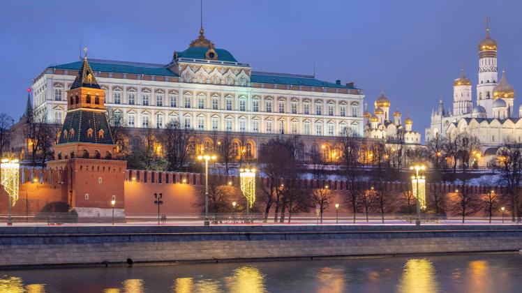 Russia, Moscow. A view of the Moscow Kremlin. KonstantinxKokoshkin