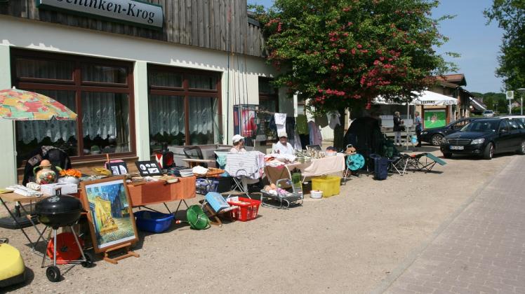 Straßenflohmarkt am 7. Mai in Osterby. SHZ