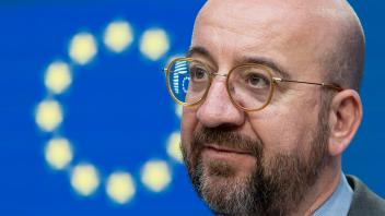 Charles Michel President Of The European Council At A Press Conference After The EUCO Summit Charles Michel President of