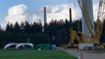 Im Windpark Premslin-Schönfeld errichtet Investor Denker & Wulf derzeit fünf neue Windkraftanlagen.