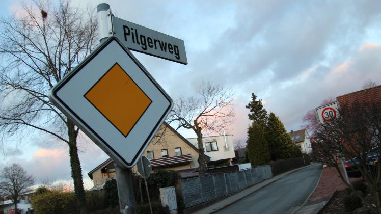 Der Pilgerweg in Hagen aTW könnte Teil einer Fahrradstraße werden, 27.3.2023
